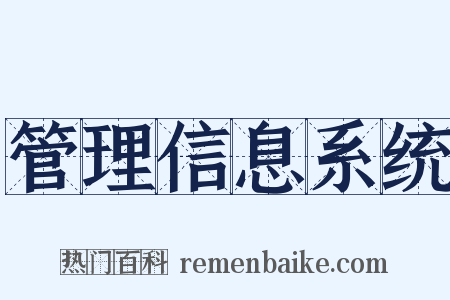 管理信息系统是什么意思的图片